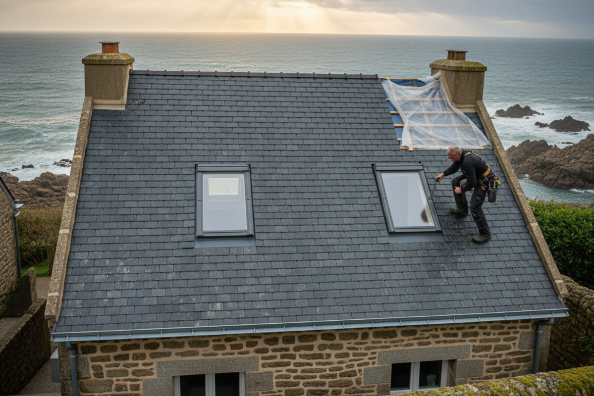 Rénovation toiture à Brest en 2025 : redonnez vie à vos ardoises