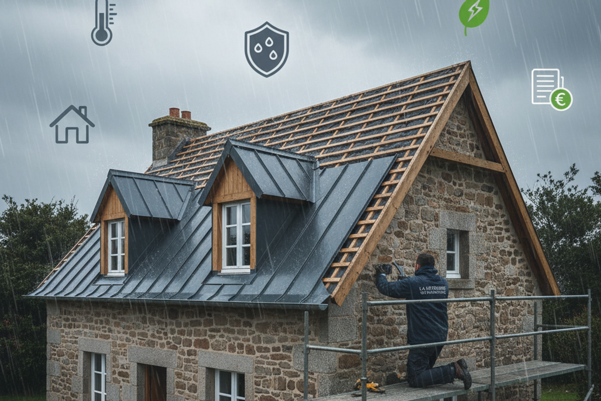 Isolation toiture par l’extérieur Sarking à Brest : Confort optimal en 2025