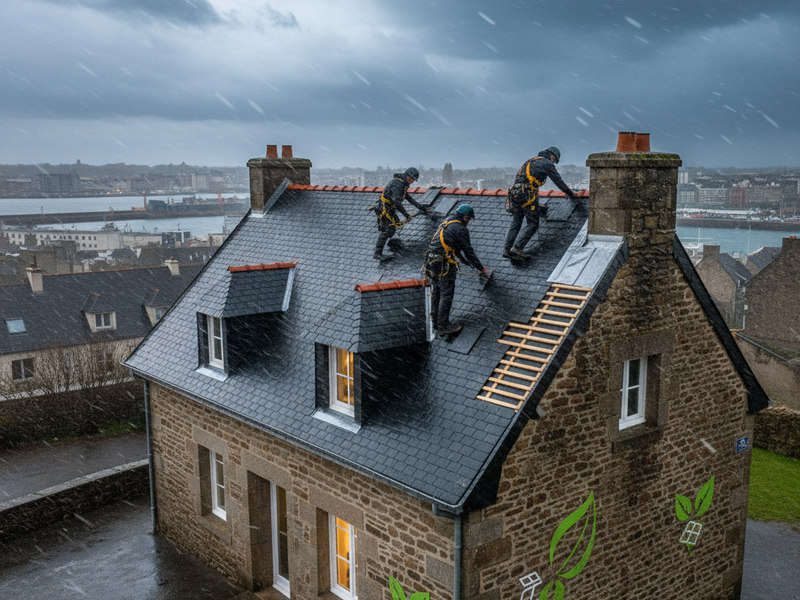 Rénovation toiture Brest 2026 : Guide essentiel pour éviter fuites et tracas