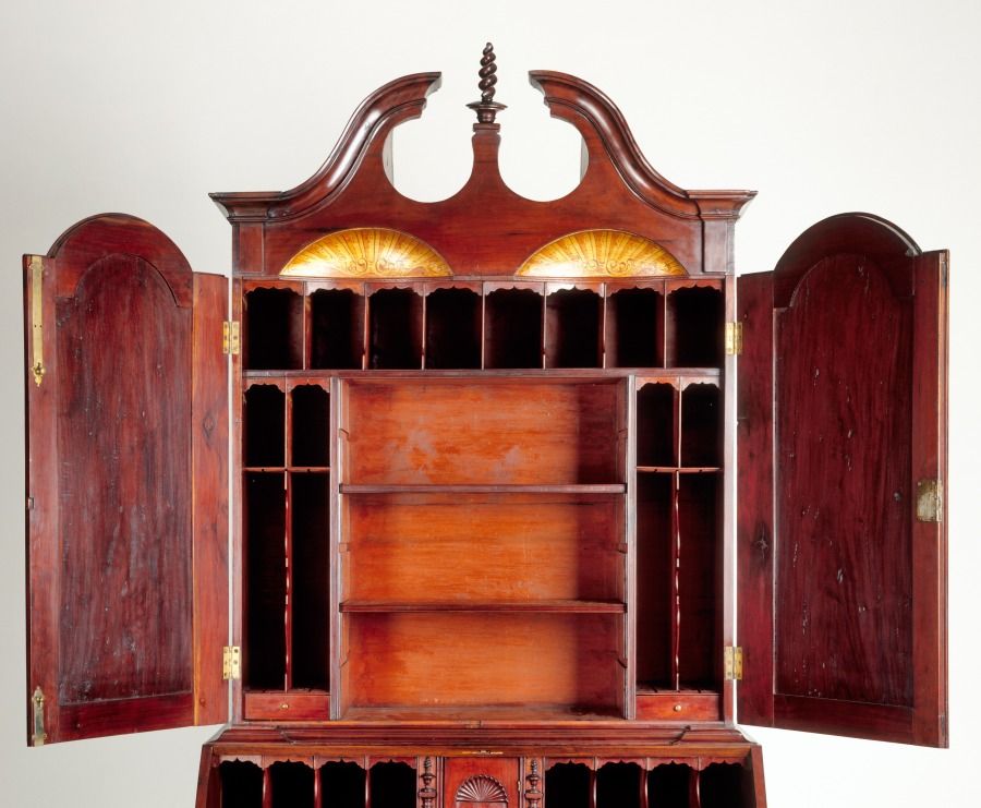 Bureau en acajou et pin, Louis XVI