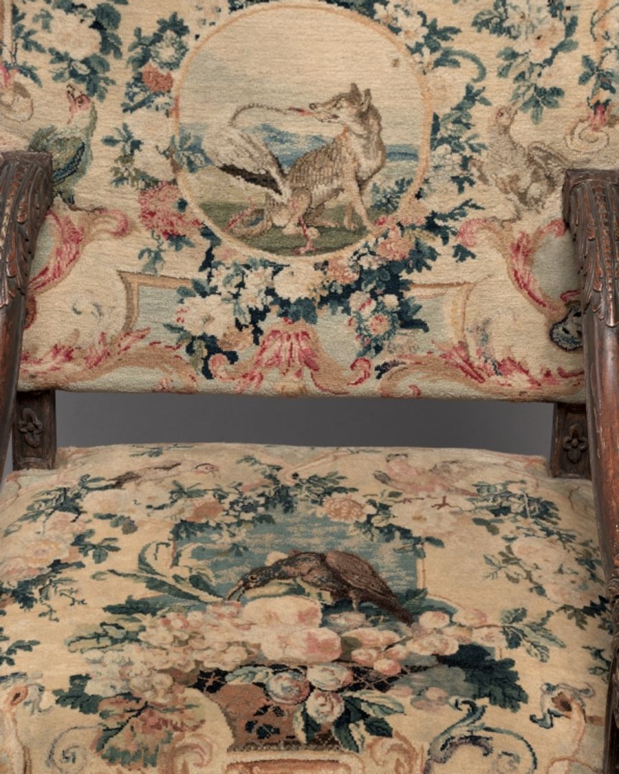 Fauteuil en laine, Régence