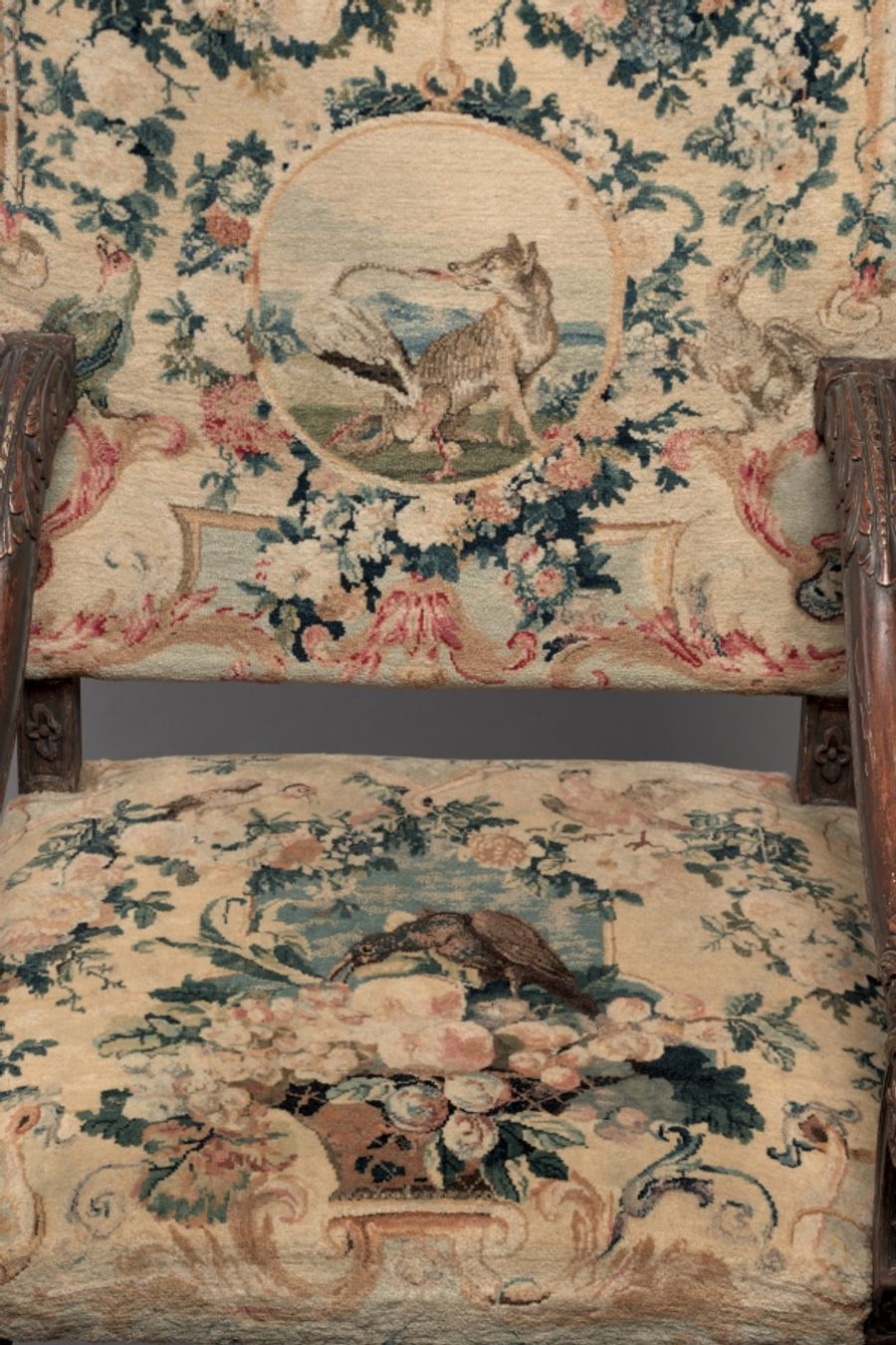 Fauteuil en laine, Régence