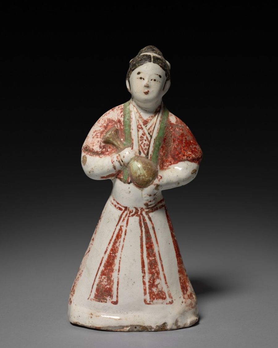Vase en grès et pierre, Moyen Âge