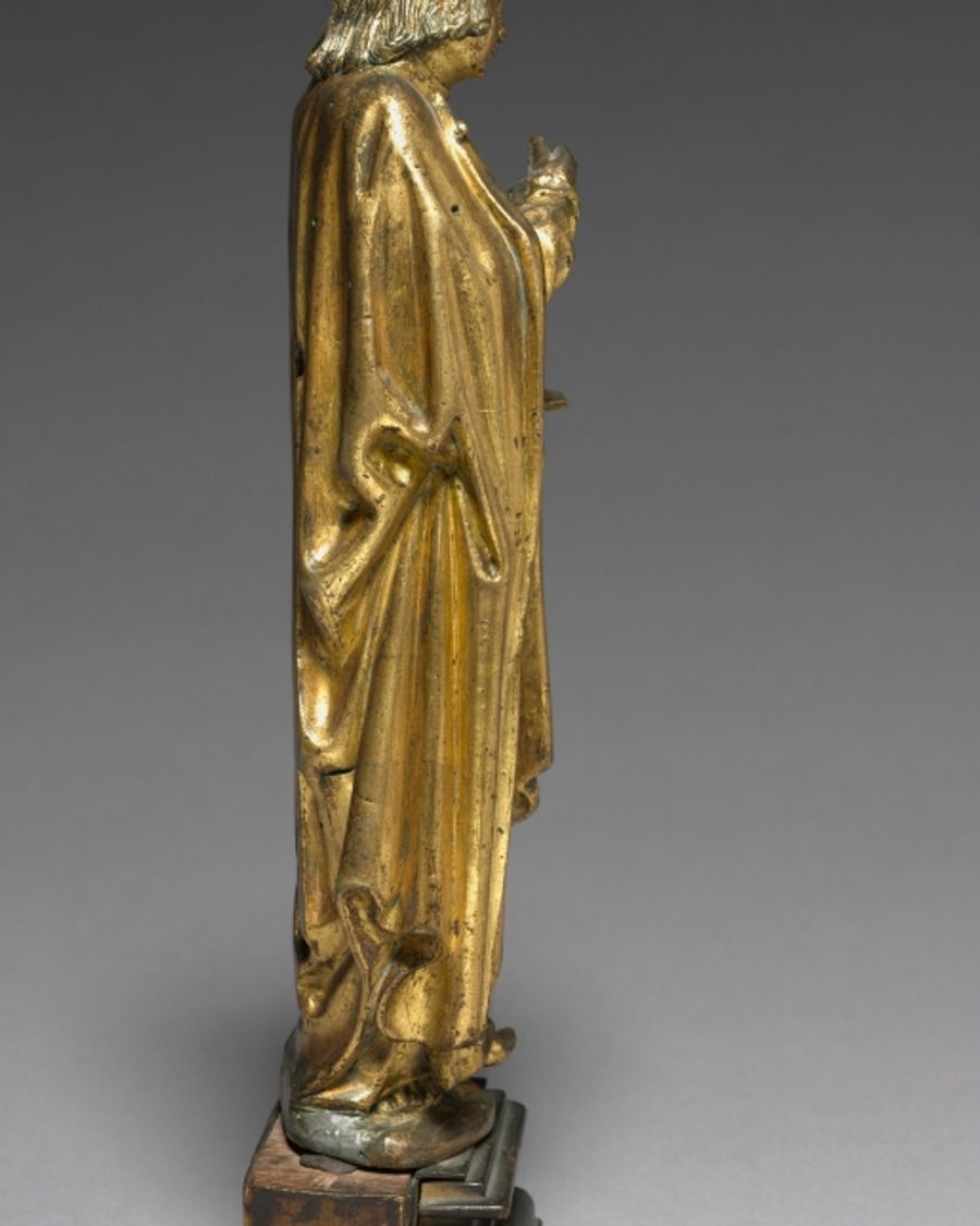 Statuette en laiton et bronze, Moyen Âge