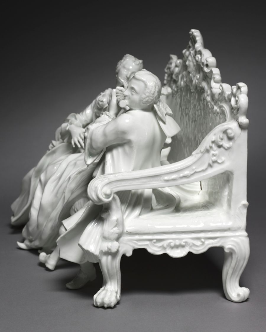 Canapé en porcelaine, XVIIIe siècle