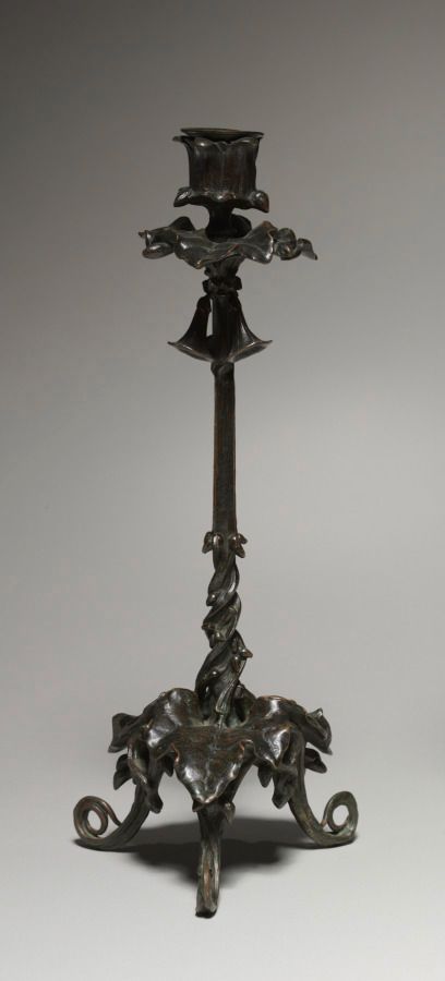 Bougeoir en bronze, Louis-Philippe