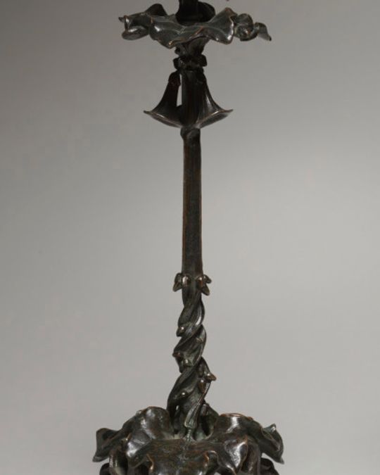 Bougeoir en bronze, Louis-Philippe