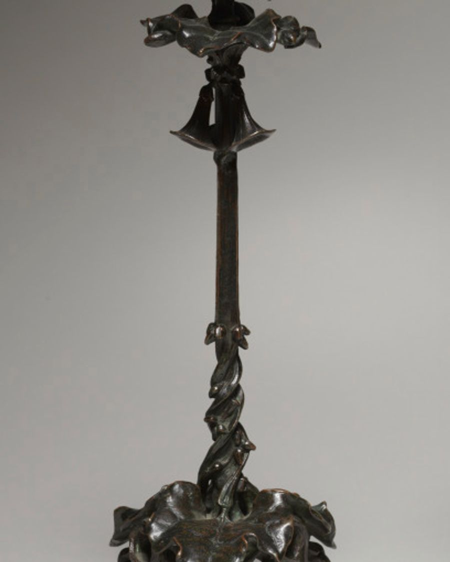 Bougeoir en bronze, Louis-Philippe