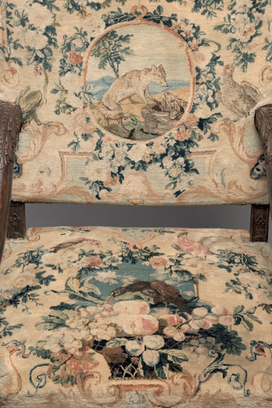 Fauteuil en laine, Régence