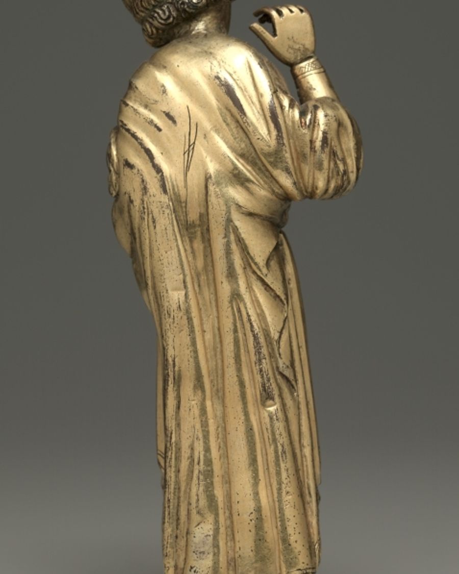 Statuette en cuivre, Moyen Âge
