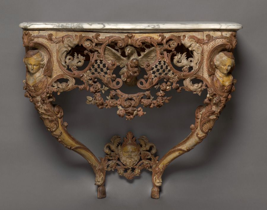 Console en marbre, Régence