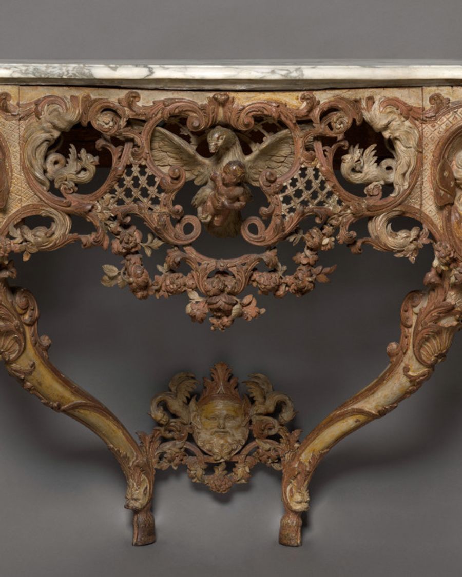 Console en marbre, Régence