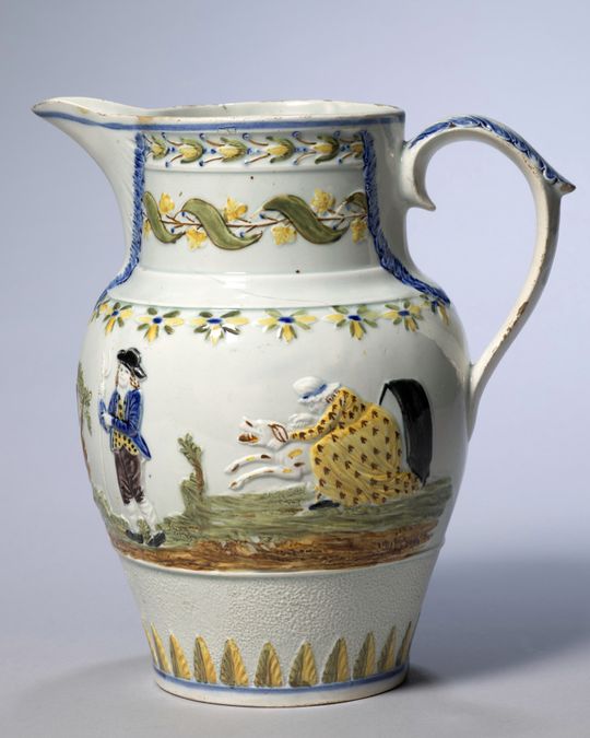 Pichet en faïence, XIXe siècle