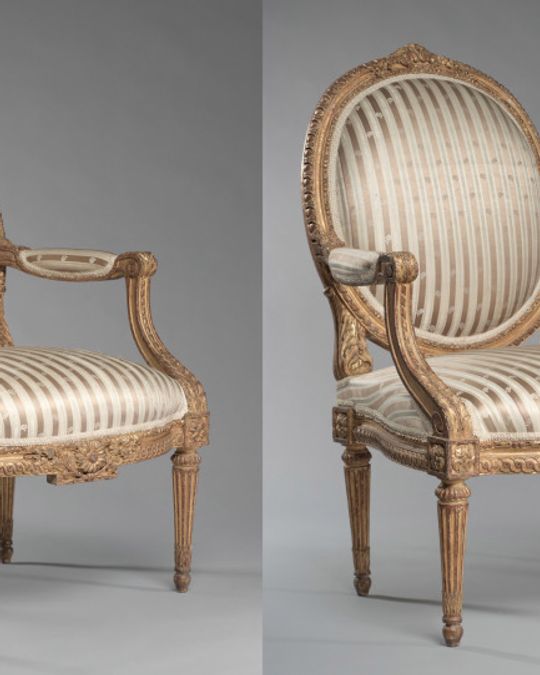 Fauteuil en bois doré, Transition