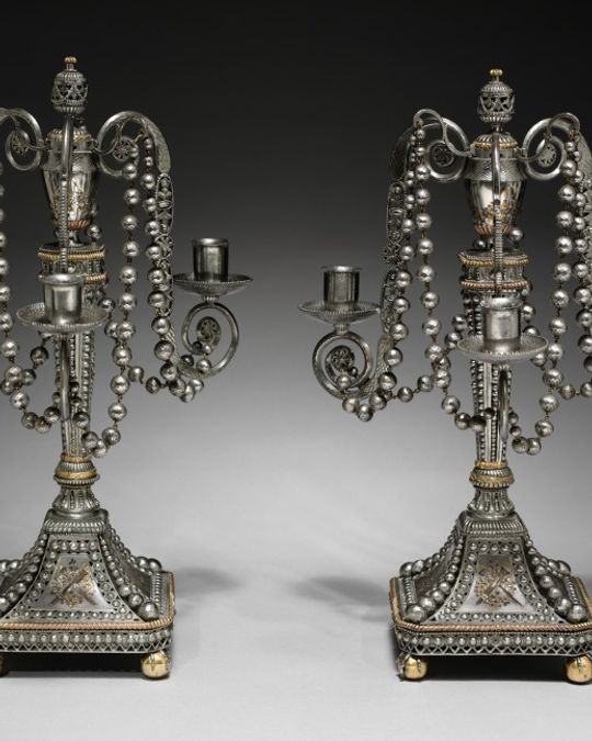 Bougeoir en argent, Louis-Philippe