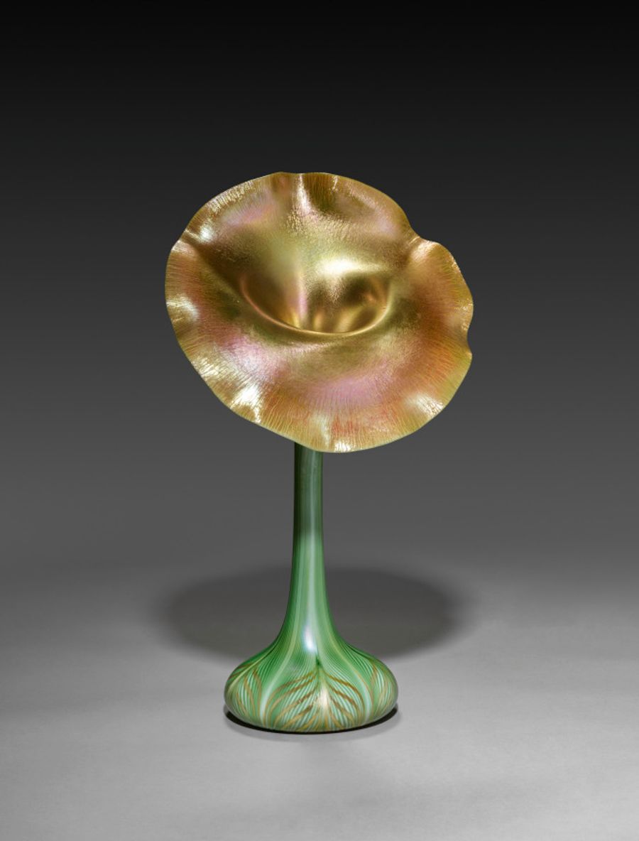 Vase en verre, XXe siècle