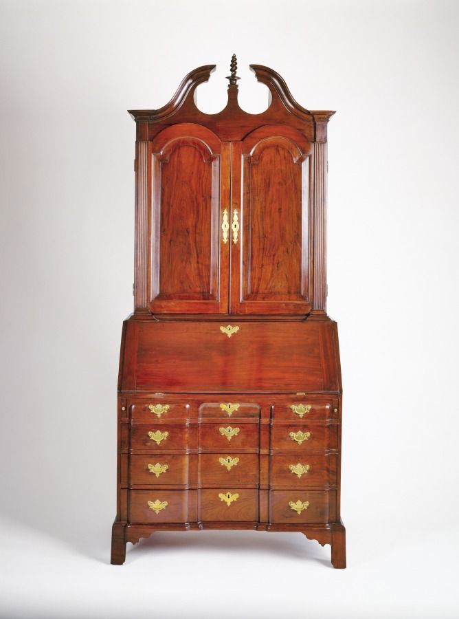 Bureau en acajou et pin, Louis XVI