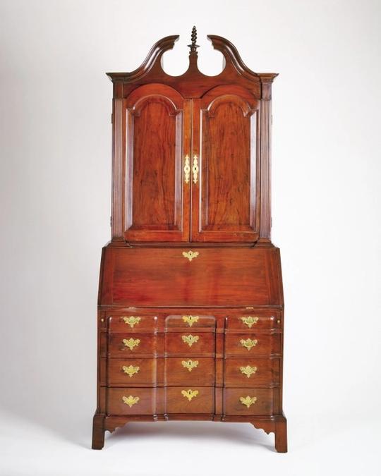 Bureau en acajou et pin, Louis XVI
