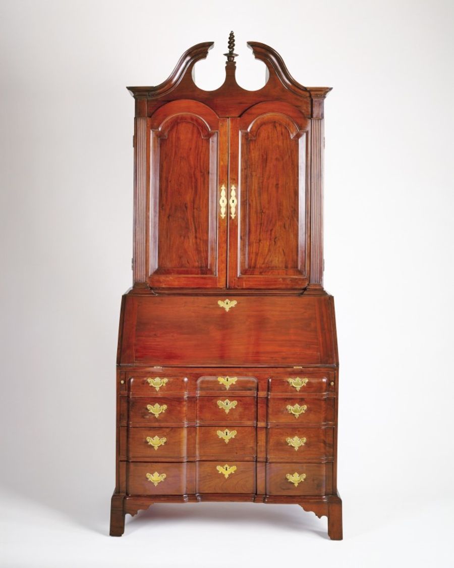 Bureau en acajou et pin, Louis XVI