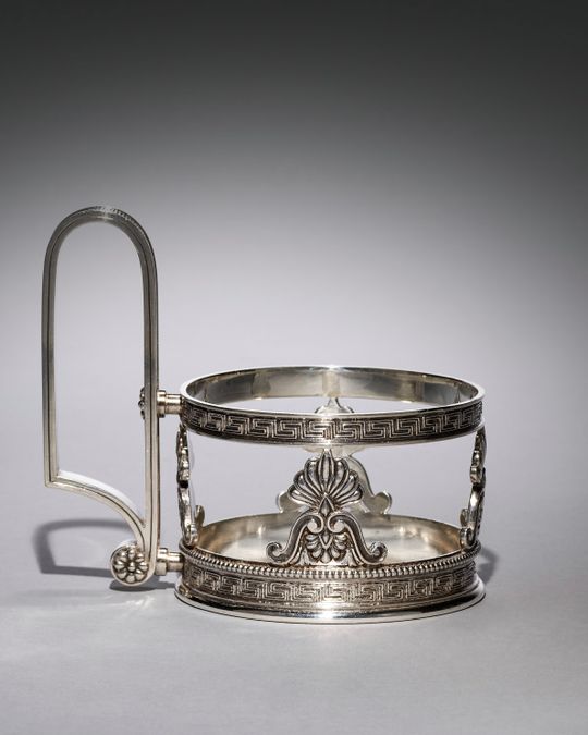 Éventail en argent, Art nouveau