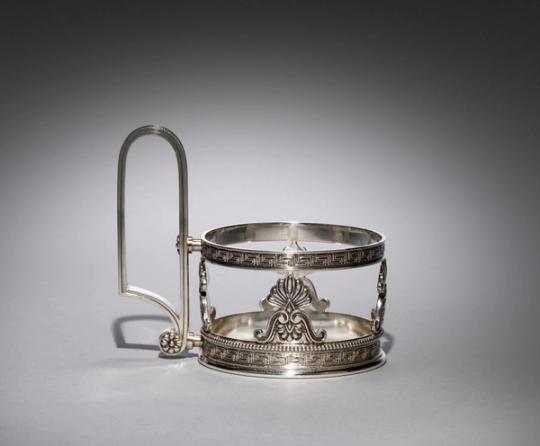 Éventail en argent, Art nouveau