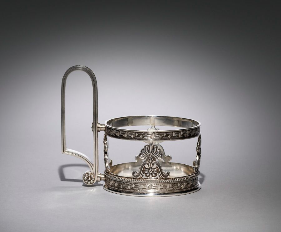 Éventail en argent, Art nouveau