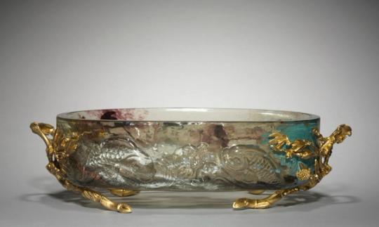 Bas-relief en verre, XIXe siècle