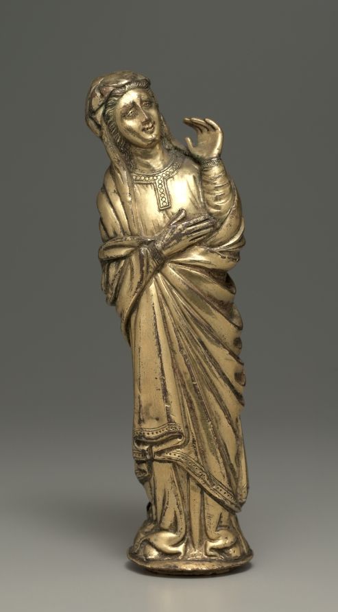 Statuette en cuivre, Moyen Âge