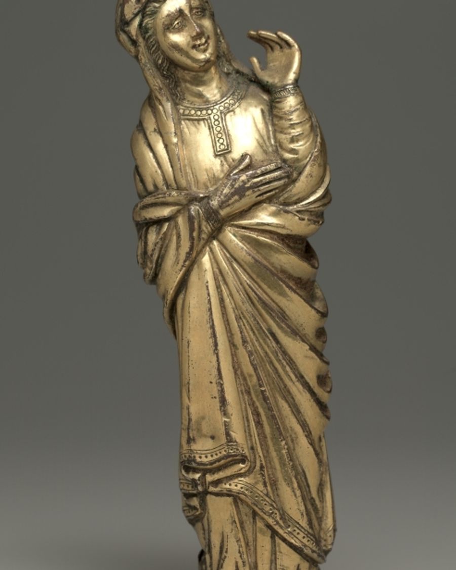 Statuette en cuivre, Moyen Âge