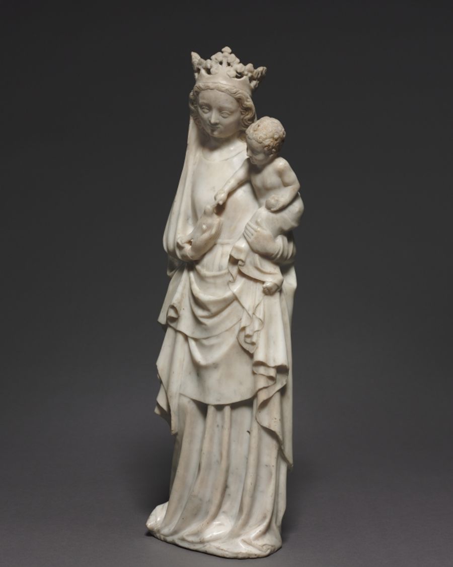 Statuette en marbre, Moyen Âge