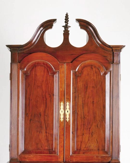 Cabinet en acajou et pin, Louis XVI