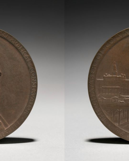 Buste en bronze, Art nouveau