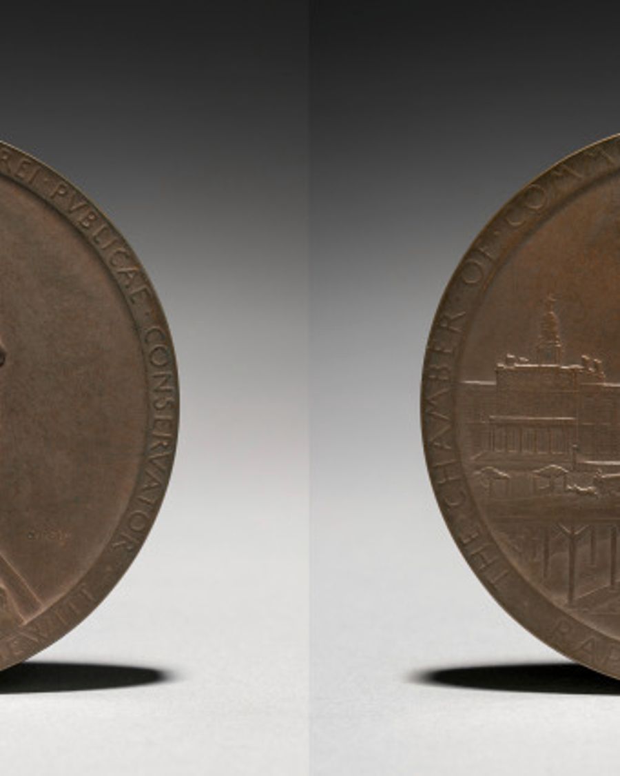 Buste en bronze, Art nouveau