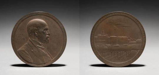 Buste en bronze, Art nouveau