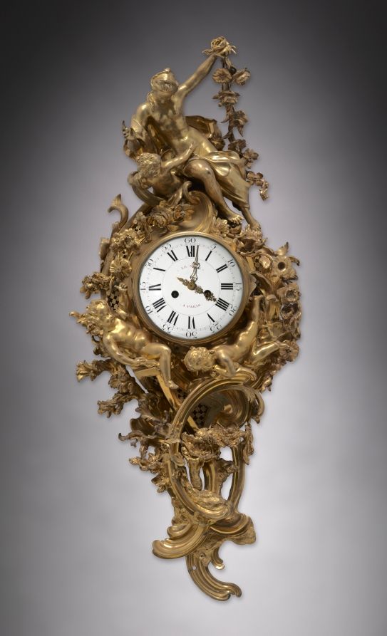 Pendule en bronze, Louis XV