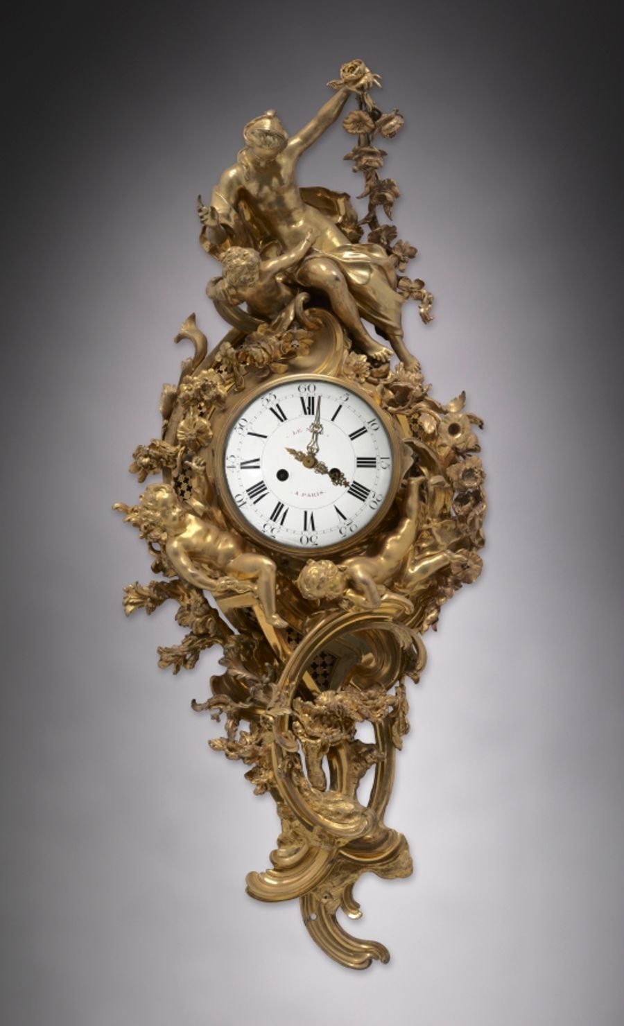 Pendule en bronze, Louis XV