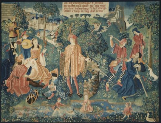 Tapisserie en soie et laine, Renaissance