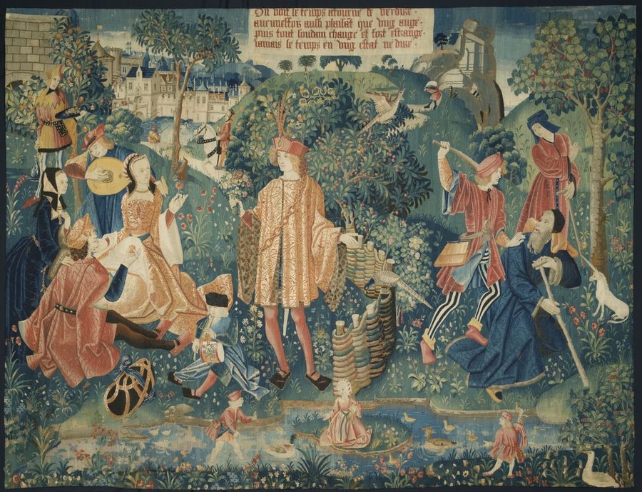 Tapisserie en soie et laine, Renaissance