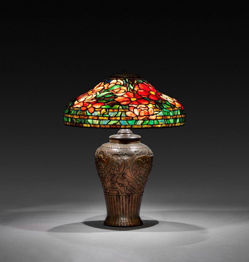 Table en bronze et verre, XXe siècle