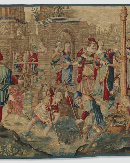 Tapisserie en soie et laine, Louis XIII