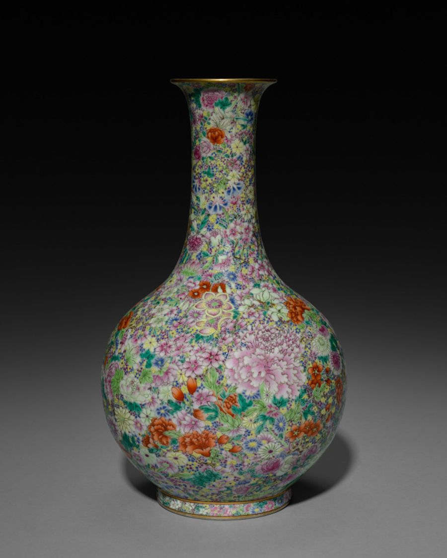 Vase en porcelaine, XIXe siècle