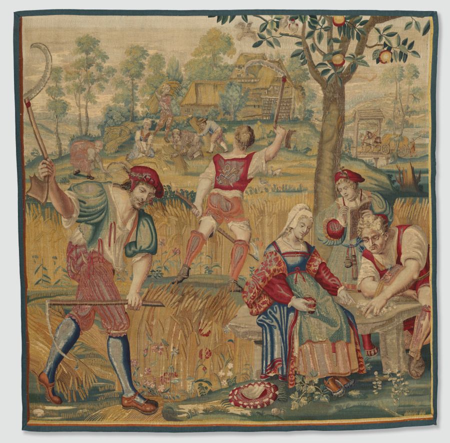 Tapisserie en soie et laine, Louis XIII