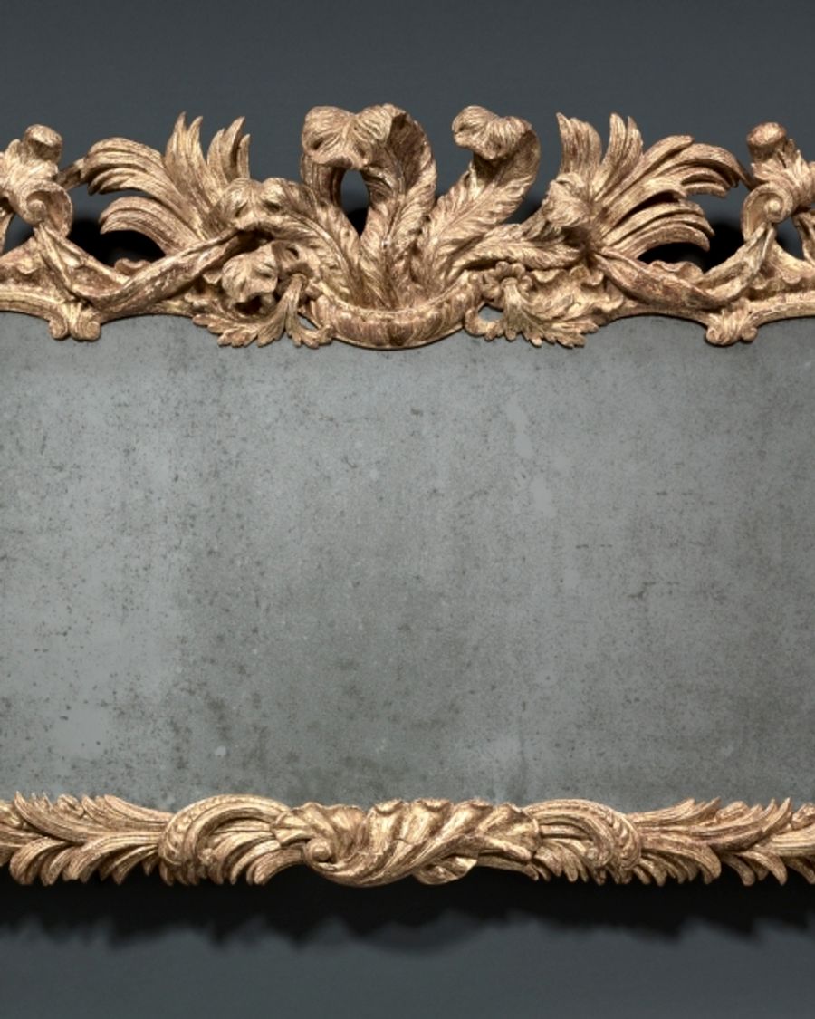 Miroir en bois doré et verre, XVIIIe siècle