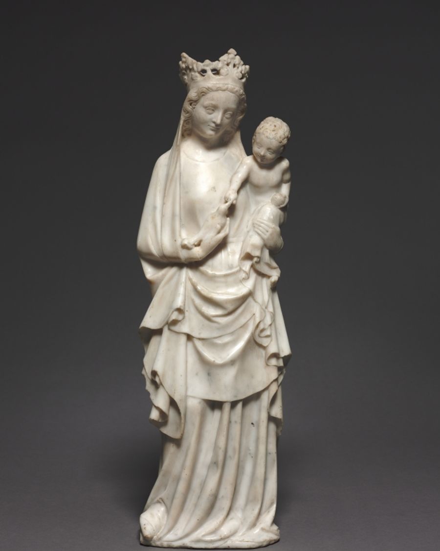 Statuette en marbre, Moyen Âge