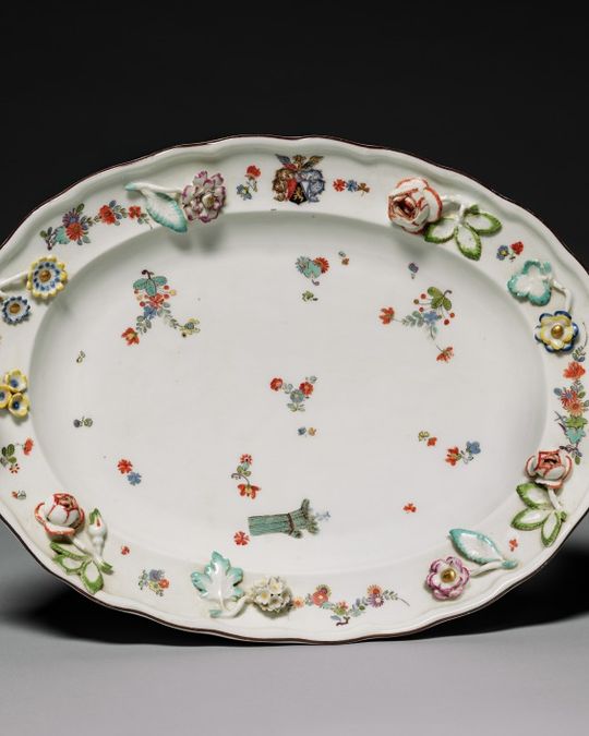 Plateau en porcelaine, XVIIIe siècle