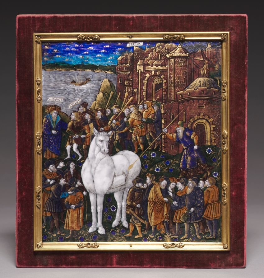 Cadre en cuivre et argent, Renaissance