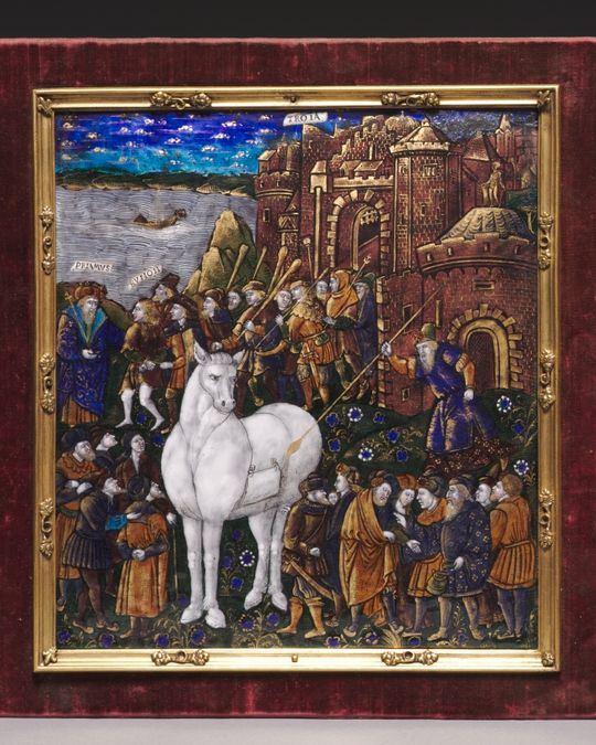 Cadre en cuivre et argent, Renaissance