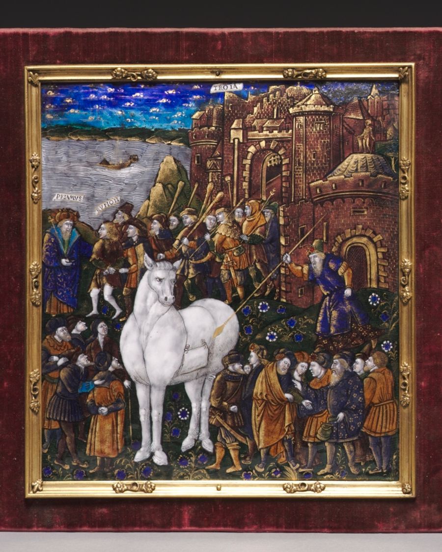 Cadre en cuivre et argent, Renaissance