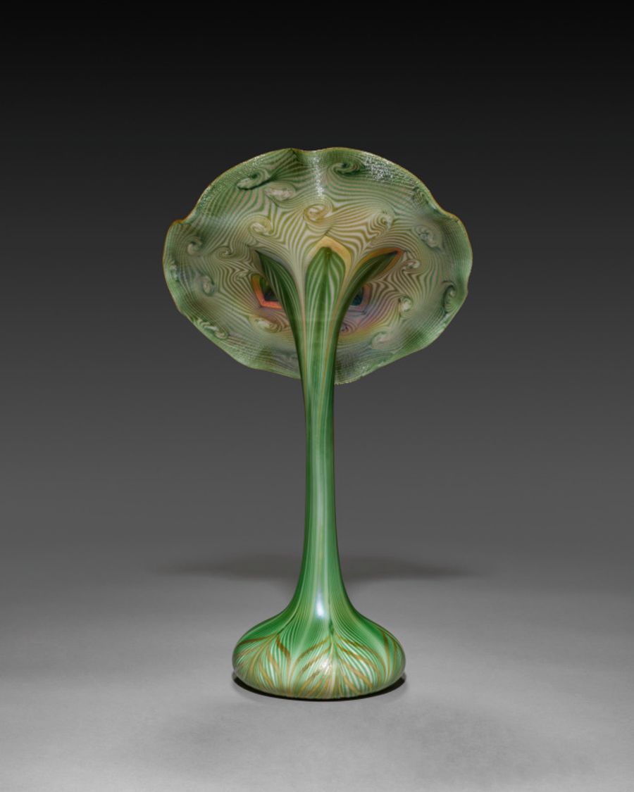 Vase en verre, XXe siècle