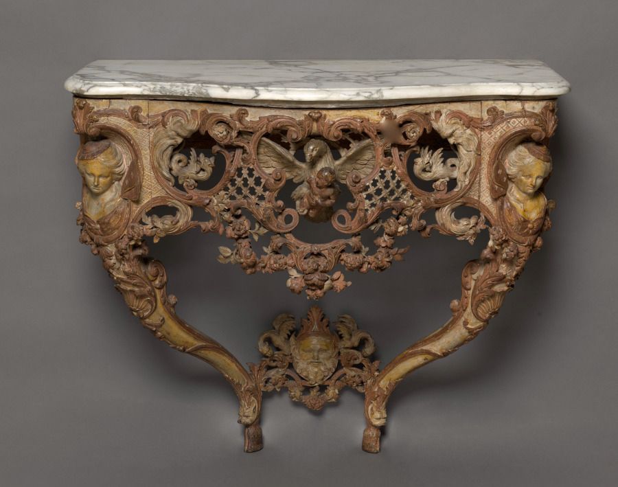 Console en marbre, Régence